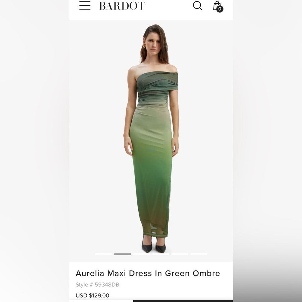 BARDOT | Aurelia Maxi Dress In Green Ombre
Style # 59348DB